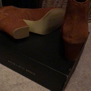 Steven Madden suede booties